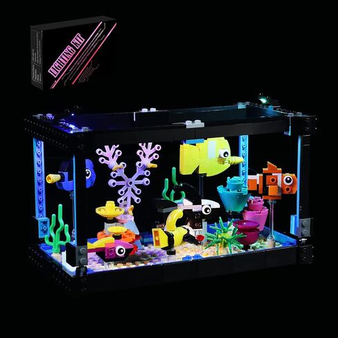 LED Lights for (Lego Creator Fish Tank 31122 Exclusive 3-in-1 Building Set), Third Party Lighting Kits Accessories for Lego Fans Compatible with Lego 31122 Aquarium (Lights Only, No Lego Set) in Saudi Arabia