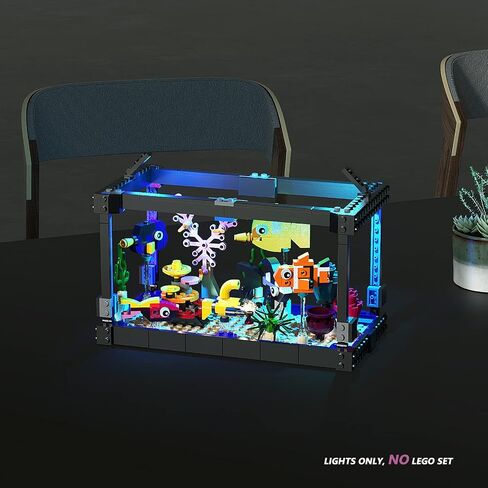 LED Lights for (Lego Creator Fish Tank 31122 Exclusive 3-in-1 Building Set), Third Party Lighting Kits Accessories for Lego Fans Compatible with Lego 31122 Aquarium (Lights Only, No Lego Set) in Saudi Arabia