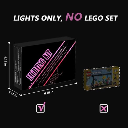 LED Lights for (Lego Creator Fish Tank 31122 Exclusive 3-in-1 Building Set), Third Party Lighting Kits Accessories for Lego Fans Compatible with Lego 31122 Aquarium (Lights Only, No Lego Set) in Saudi Arabia