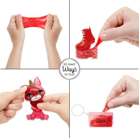 Rainbow High Ruby (Red) with Slime Kit & Pet - Red 11" Shimmer Doll with DIY Sparkle Slime, Magical Yeti Pet and Fashion Accessories, Kids Gift 4-12 Years in Saudi Arabia