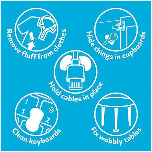 لاصق بلو تاك متعدد الاغراض قابل لاعادة الاستخدام من بوستيك، نظيف وامن وسهل الاستخدام، غير سام، حجم عملي، اللون: ابيض in Kuwait