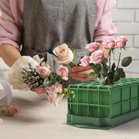 zzhxkjhky 2PCS قفص رغوة الأزهار مع أشرطة الأزهار حاملي قفص الأزهار مع رغوة الأزهار لترتيبات الزهور الطازجة وديكورات العطلات الزفاف الداخلية والحديقة in Kuwait
