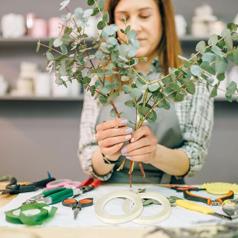 Pengxiaomei 220 ياردة/660 قدم ترقية شريط زهور 2 لفة شريط زهور شفاف 1/4 بوصة شريط زهور شفاف مقاوم للماء شريط زهور مقاوم للماء لحرف الزهور الطازجة ومستلزمات ترتيبات الزهور in Kuwait