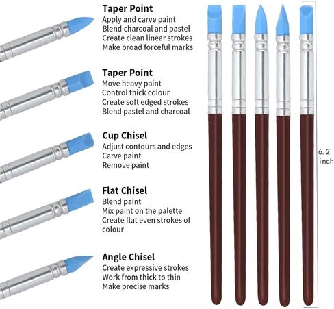 Augernis Ceramic Clay Tools, 45Pcs Pottery Sculpting Tools Set with Wooden Handles for Pottery Modeling, Smoothing, Carving, Beginners Kid's After Classes Club in Kuwait