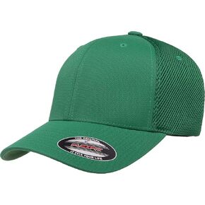 Flexfit Standard Ultrafibre Airmesh Fitted Trucker Hat, Green, Large-X-Large