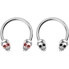 VERAMI 16G Septum Rings Heart Cartilage Earring Hoop 316L Stainless Steel Helix Earring Daith Earring Star Nose Ring Hoop Septum Piercing Jewelry for Women and Men