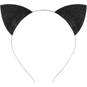 عصابة رأس ماكفاديون اللامعة على شكل أذن القطة للفتيات والنساء، إكسسوارات أزياء الهالوين للبالغين in Kuwait