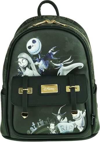 حقيبة ظهر صغيرة من الجلد النباتي مقاس 11 بوصة من Nightmare Before Christmas - A21950، متعددة الألوان in Saudi Arabia