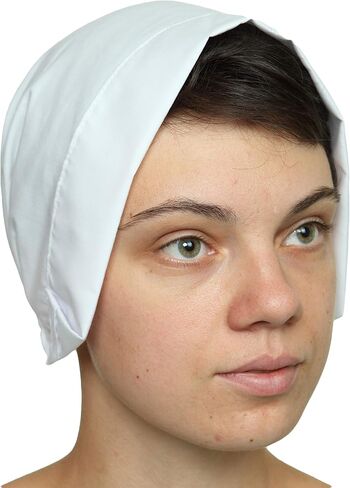 The Handmaids Tale Bonnet Halloween White Cosplay Hat Maids Party Exclusive Cap Hadmade Movie Series in Saudi Arabia