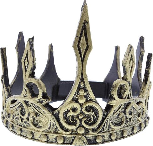 غطاء رأس ريفي جولد كراون من اتيتيود ستوديو، إكسسوار أزياء الهالوين للبالغين in Kuwait