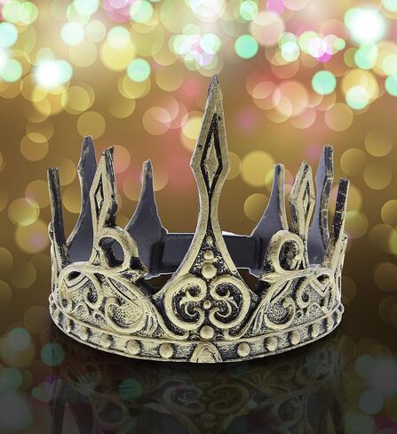 غطاء رأس ريفي جولد كراون من اتيتيود ستوديو، إكسسوار أزياء الهالوين للبالغين in Kuwait