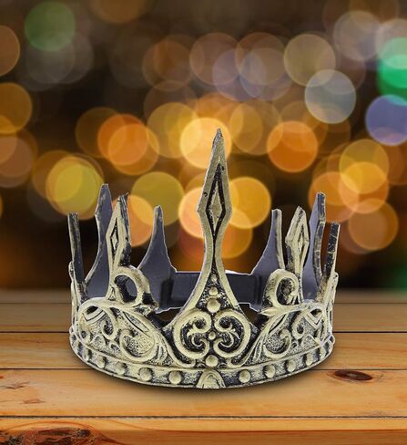 غطاء رأس ريفي جولد كراون من اتيتيود ستوديو، إكسسوار أزياء الهالوين للبالغين in Kuwait