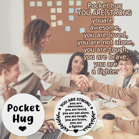 ShiQiao Spl Inspirational Pocket Hug Token Christmas Gift for Women Men Long Distance Relationship Keepsake Gifts Keyring in Kuwait