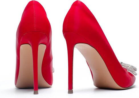 DREAM PAIRS Women's High Heels for Women Classic Pointed Closed Toe Heels Sexy Sparkly Rhinestone Stiletto Pumps Elegant Versatile Wedding Bridal Party Dress Shoes in Saudi Arabia