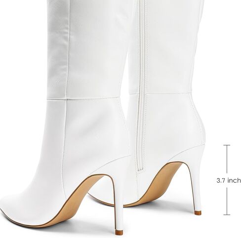 DREAM PAIRS Womens Pointed Stiletto Knee High Boots | 3.7-inch Stiletto Heel Sexy Pointed Toe Stiletto High Heel Boots, Fashion & Classic Dress Shoes in Saudi Arabia