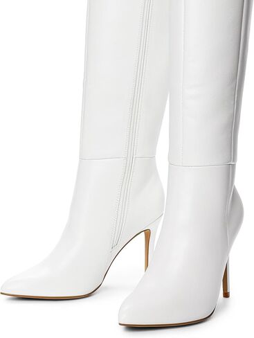 DREAM PAIRS Womens Pointed Stiletto Knee High Boots | 3.7-inch Stiletto Heel Sexy Pointed Toe Stiletto High Heel Boots, Fashion & Classic Dress Shoes in Saudi Arabia