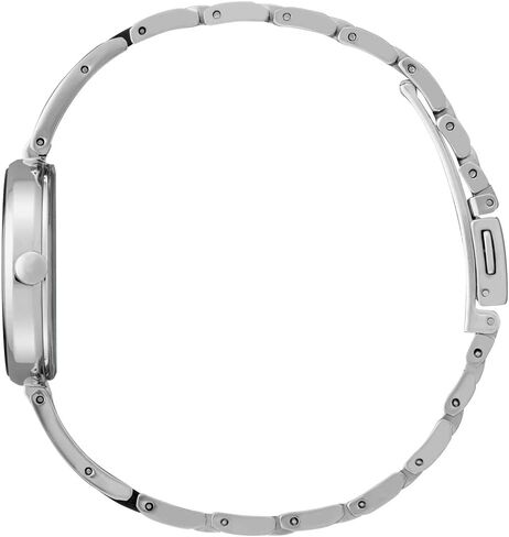 Citizen Women's Eco-Drive Modern Axiom Bangle Diamond Watch in Stainless Steel, Black Dial (Model: EX1538-50E) in Saudi Arabia