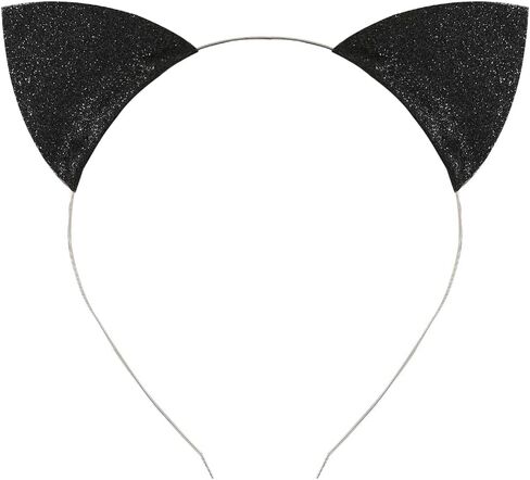 عصابة رأس ماكفاديون اللامعة على شكل أذن القطة للفتيات والنساء، إكسسوارات أزياء الهالوين للبالغين in Kuwait