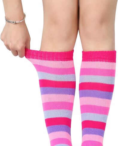Benefeet Sox المرأة جوارب طويلة إلى الركب رجالي ملون قوس قزح مخطط طويل تو الجوارب للجنسين خمسة أصابع الجوارب هدايا عيد الميلاد in Kuwait