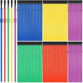 مجموعة فرش طلاء بلاستيكية للاطفال من 200 قطعة، فرش طلاء صغيرة، فرش طلاء بالوان مائية، فرش طلاء لمستلزمات حفلات الاطفال، لوازم الفصول المدرسية، الرسم الجماعي، الحرف اليدوية in Kuwait