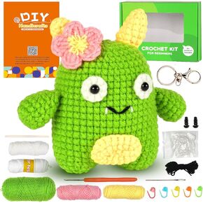 مجموعة صنكسينر كروشيه للمبتدئين، مجموعة كروشيه للمبتدئين للبالغين والأطفال، حياكة كروشيه الكل في واحد DIY مع خيوط كروشيه سهلة، ودروس فيديو خطوة بخطوة in Kuwait