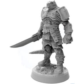 المنمنمات Starfinder غير المطلية: Vesk Solarian - 32 مم غير مطلية ومفككة بواسطة Archon Studio - مصممة للاستخدام مع Starfinder TTRPG RPG in Kuwait