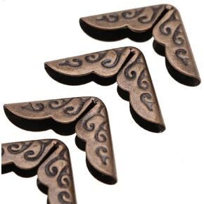 Metal Book Corners, Book Corner Protector, Iron Corner Protector, Vintage Corner Protector, 50pcs Corner Protectors for Scrapebooking Vintage Photo Album Diary(C086 Green Bronze) in Kuwait