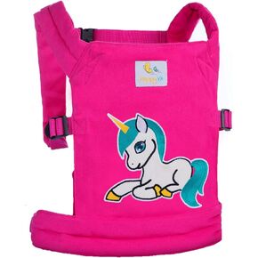 Baby Doll Carrier Toys Doll Carrier Front Back for Little Girls Unicorn Embroidery