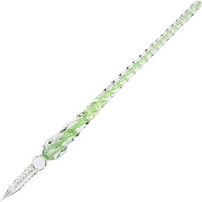 molshine Handmade Glass Dip Pen Crystal Calligraphy Pen Signature Dipped Pen for Artist Women Men Teens,Writing Drawing Decoration Gifts