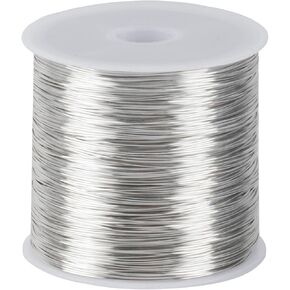 سلك زهور مقاس 26، سلك صناعة المجوهرات، سلك حرفي نحاسي لصنع المجوهرات، سلك زهور مرن، سلك خرز نحاسي لصناعة تغليف باقة الزهور وصناعة المجوهرات (109 ياردة/328 قدمًا) in Kuwait