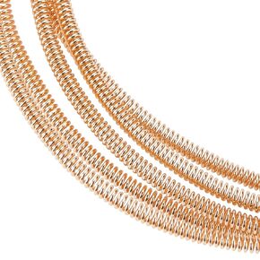 BENECREAT 15 Gauge Electroplated Copper Wire, 3.28 Feet Gold Plated Brass Spring Wire Hard French Bullion Wire for Jewellry Crafts, Gardern Outdoor Work