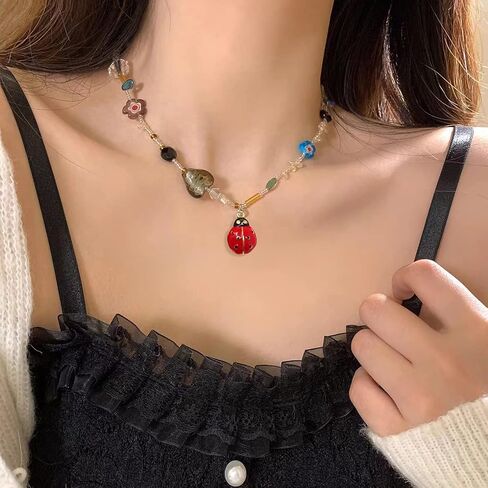 Honbay 10PCS Enamel Alloy Cute Ladybug Insects Charms Pendant for Earrings Bracelets Necklaces Jewelry Making and DIY Crafts in Kuwait