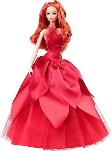 Barbie Signature 2022 Holiday Doll With Red Hair, Collectible Series, Multicolor in Saudi Arabia