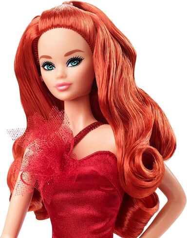 Barbie Signature 2022 Holiday Doll With Red Hair, Collectible Series, Multicolor in Saudi Arabia