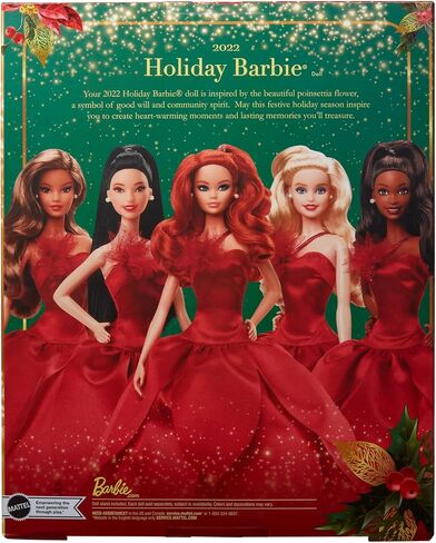 Barbie Signature 2022 Holiday Doll With Red Hair, Collectible Series, Multicolor in Saudi Arabia