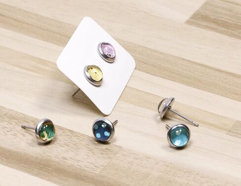 Shapenty Clear Round Glass Dome Tiles Cabochons Charms Bulk Small Flat Back Imitation Gemstone for Cameo Photo Pendant Necklace Bracelet Earring Ring Keychain DIY Craft Jewelry Making,100PCS (6MM) in Saudi Arabia