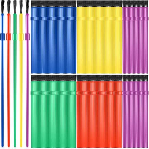 مجموعة فرش طلاء بلاستيكية للاطفال من 200 قطعة، فرش طلاء صغيرة، فرش طلاء بالوان مائية، فرش طلاء لمستلزمات حفلات الاطفال، لوازم الفصول المدرسية، الرسم الجماعي، الحرف اليدوية in Kuwait