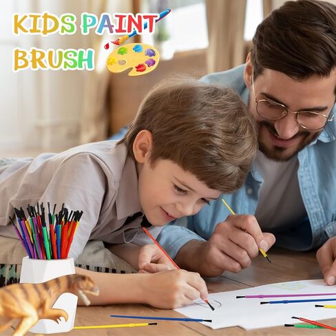 مجموعة فرش طلاء بلاستيكية للاطفال من 200 قطعة، فرش طلاء صغيرة، فرش طلاء بالوان مائية، فرش طلاء لمستلزمات حفلات الاطفال، لوازم الفصول المدرسية، الرسم الجماعي، الحرف اليدوية in Kuwait