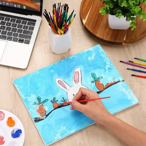 مجموعة فرش طلاء بلاستيكية للاطفال من 200 قطعة، فرش طلاء صغيرة، فرش طلاء بالوان مائية، فرش طلاء لمستلزمات حفلات الاطفال، لوازم الفصول المدرسية، الرسم الجماعي، الحرف اليدوية in Kuwait