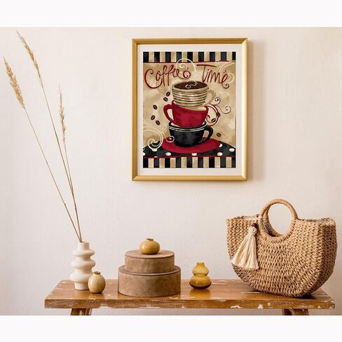 طلاء LukFun بالأرقام للبالغين، طلاء زيتي DIY حسب مجموعة الأرقام - شفاه ملونة 16 × 20 بوصة (حب، بدون إطار) in Kuwait