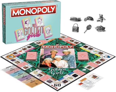 Monopoly: The Golden Girls Board Game | Buy, Sell, Trade Fan-Favorite Locations | Classic Monopoly Game Featuring Golden Girls TV Show Theme | Officially-Licensed Golden Girls Merchandise in Saudi Arabia