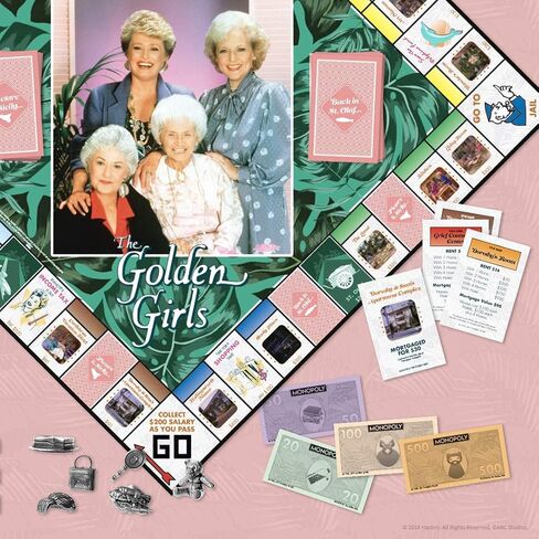 Monopoly: The Golden Girls Board Game | Buy, Sell, Trade Fan-Favorite Locations | Classic Monopoly Game Featuring Golden Girls TV Show Theme | Officially-Licensed Golden Girls Merchandise in Saudi Arabia