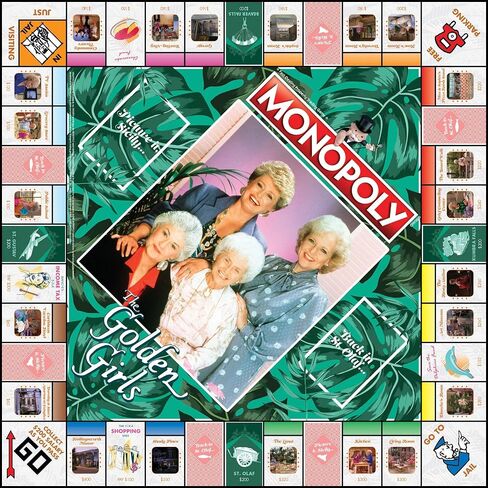 Monopoly: The Golden Girls Board Game | Buy, Sell, Trade Fan-Favorite Locations | Classic Monopoly Game Featuring Golden Girls TV Show Theme | Officially-Licensed Golden Girls Merchandise in Saudi Arabia