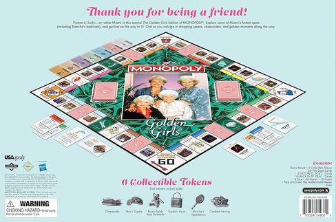Monopoly: The Golden Girls Board Game | Buy, Sell, Trade Fan-Favorite Locations | Classic Monopoly Game Featuring Golden Girls TV Show Theme | Officially-Licensed Golden Girls Merchandise in Saudi Arabia