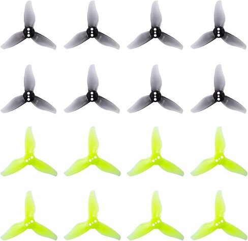 Gemfan Hurricane 2023 3-Blade Props 3 Holes for 1105-1108 Brushless Motor RC Drone FPV Racing Toothpick 16pcs 8CW 8CCW in Kuwait