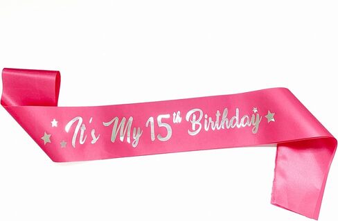 Its My 10th Birthday Sash, 10th Birthday Sash for Girls Pink Sash with Silver Foil Letter Birthday Sash for Girl Birthday Gifts Party Decorations Favors in Saudi Arabia