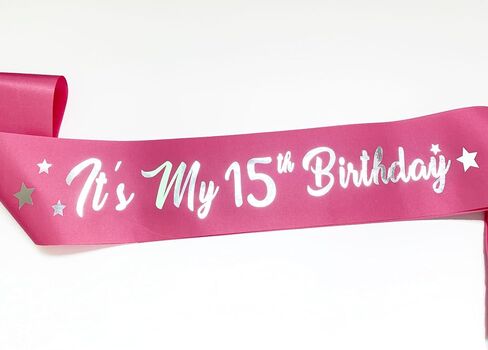 Its My 10th Birthday Sash, 10th Birthday Sash for Girls Pink Sash with Silver Foil Letter Birthday Sash for Girl Birthday Gifts Party Decorations Favors in Saudi Arabia