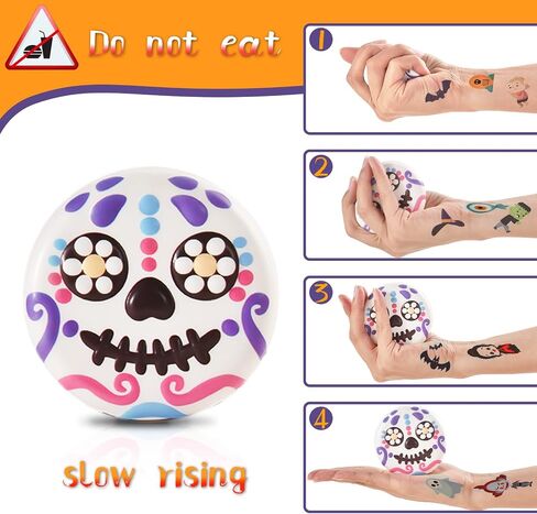amiao 6 حزمة هالوين دونات squishies اللعب بطيئة ارتفاع kawaii لينة الجدة اللعب اسفنجي، ضغط اللعب للفتيات الفتيان الأطفال البالغين هدايا تخفيف التوتر in Saudi Arabia