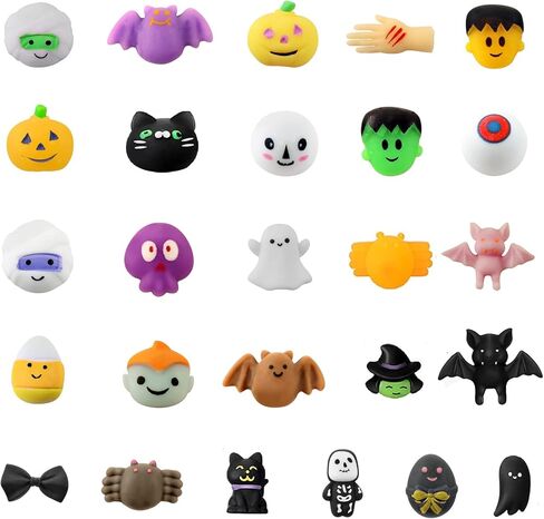 AHEYE 26 قطعة من ألعاب الهالوين موتشي الإسفنجية لتخفيف التوتر للأطفال والبنات والأولاد هدايا حفلات الهالوين وحقائب هدايا الهالوين... in Kuwait