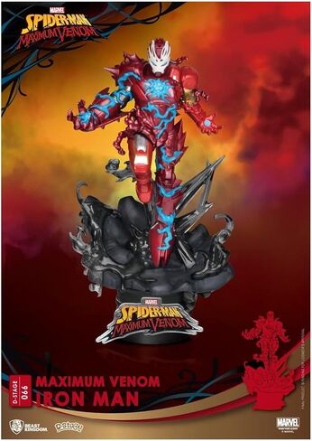 Beast Kingdom Maximum Venom: Iron Man DS-066 D-Stage Statue, Multicolor in Saudi Arabia